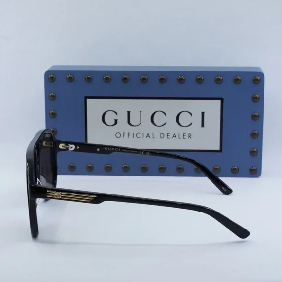GUCCI SUNGLASSES GG1286S 001 Black / Brown